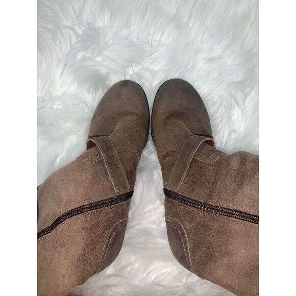 Crown Vintage Brown Suede Ankle Boots Size 6.5 US - Picture 6 of 6